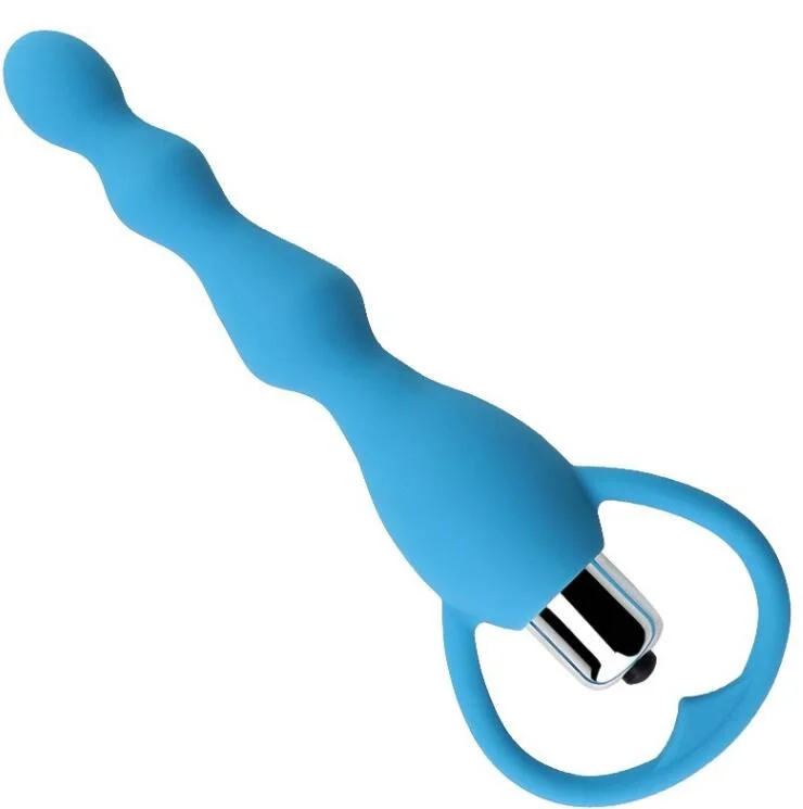Beaded Anal Butt Plug Vibrator ( E0413 )