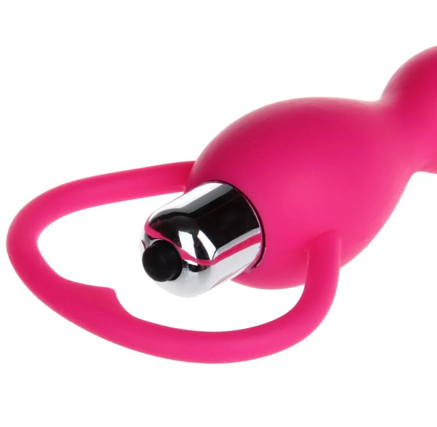 Beaded Anal Butt Plug Vibrator ( E0413 )