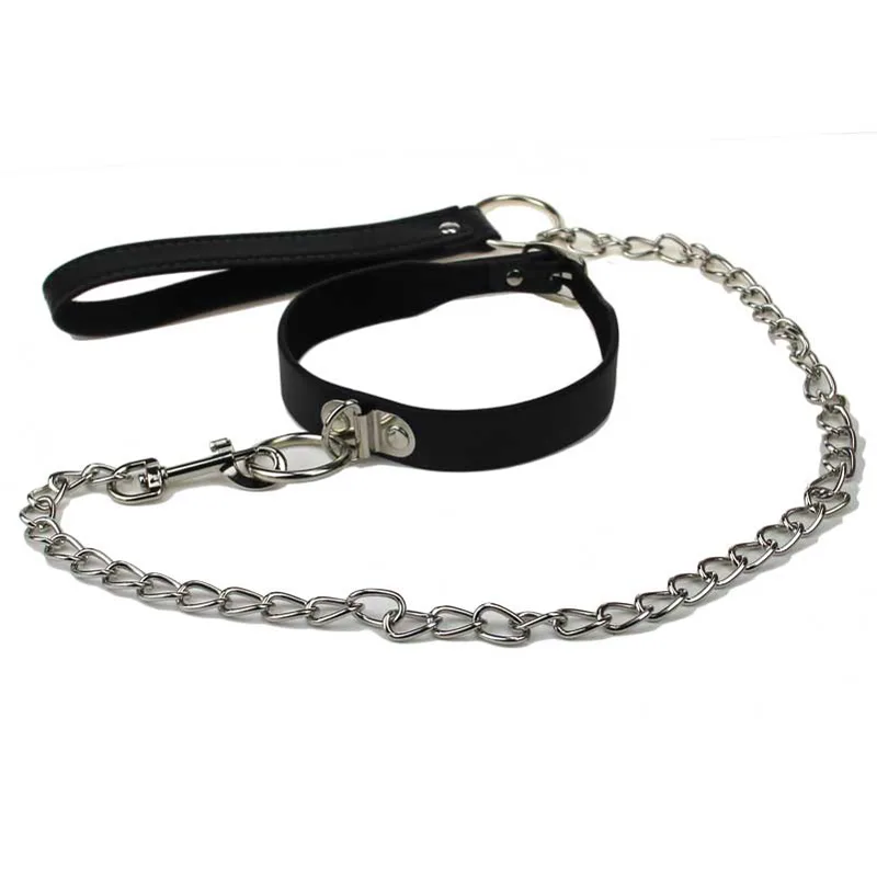 Neck Collar Bondage leash chain Restraint ( K0403 )
