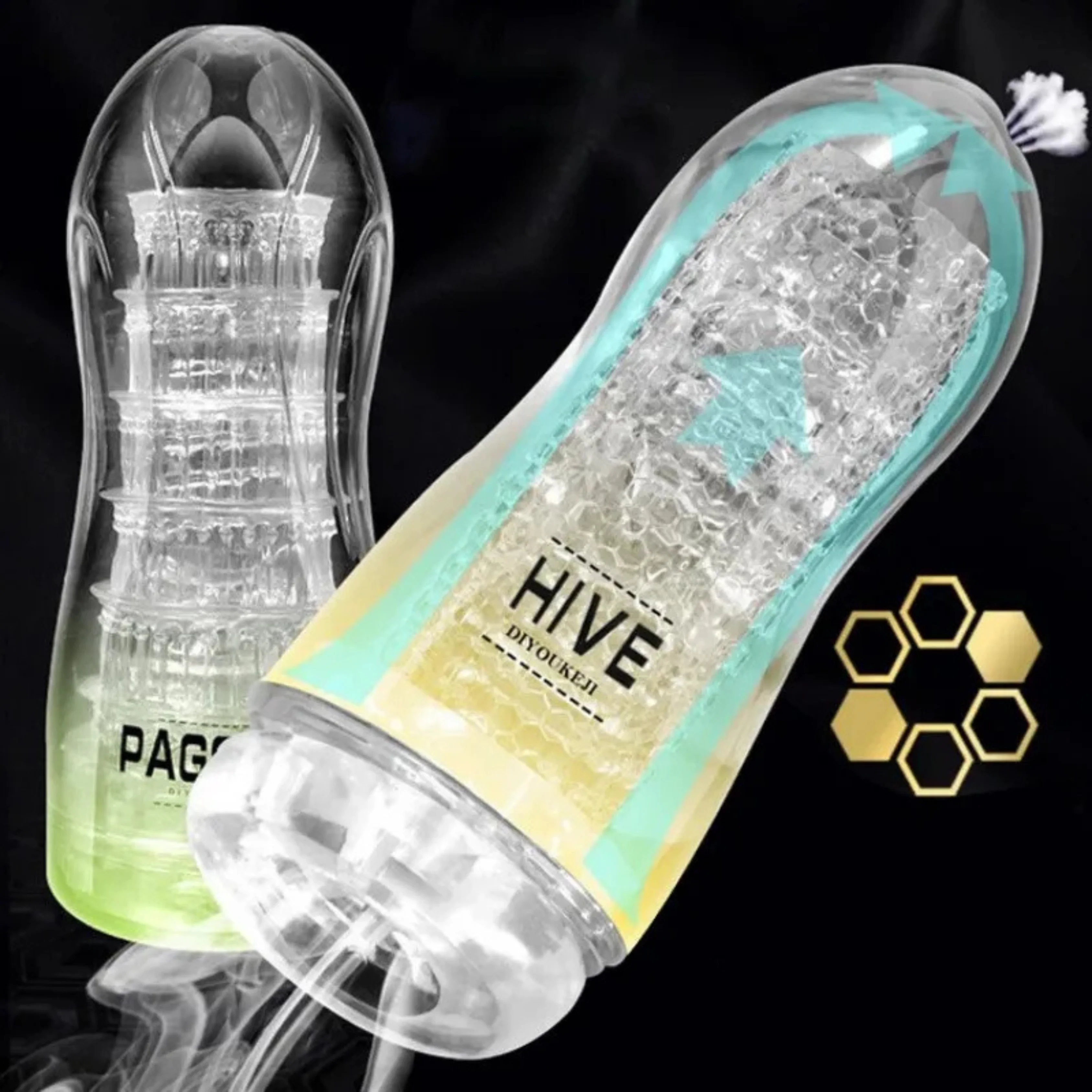 Re-Usable Handheld Male Pocket Pussy Masturbator Cup ( F0121 )