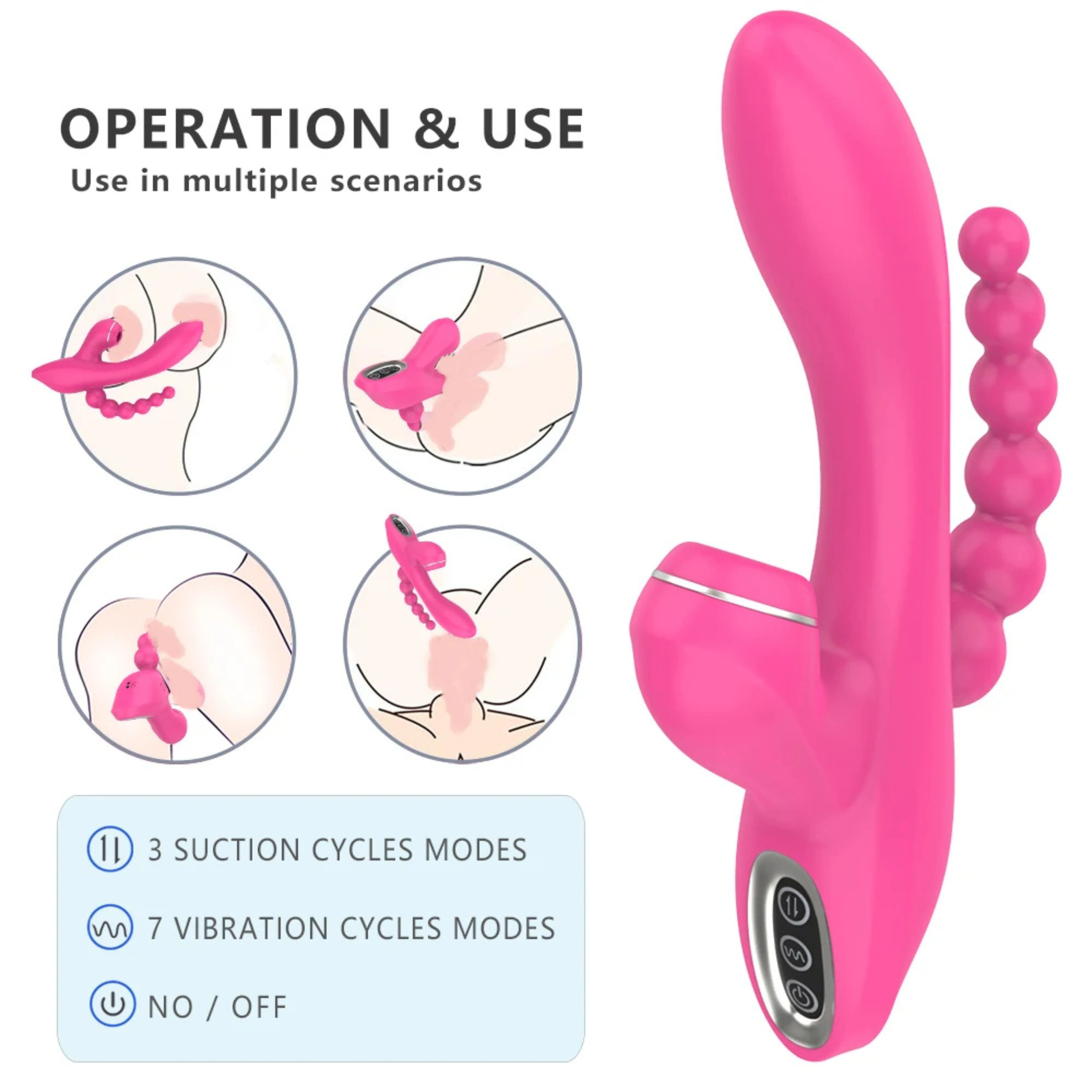 Andromine 3 in 1 beads Vibrator ( B0265 )