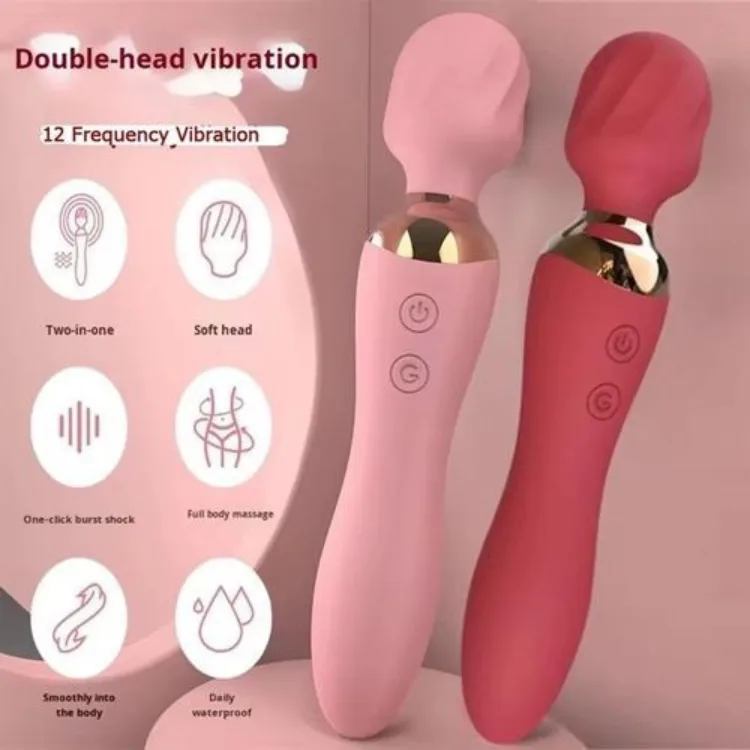Born to Feeling Dual Head Wand Vibrator Massager ( A0330 )