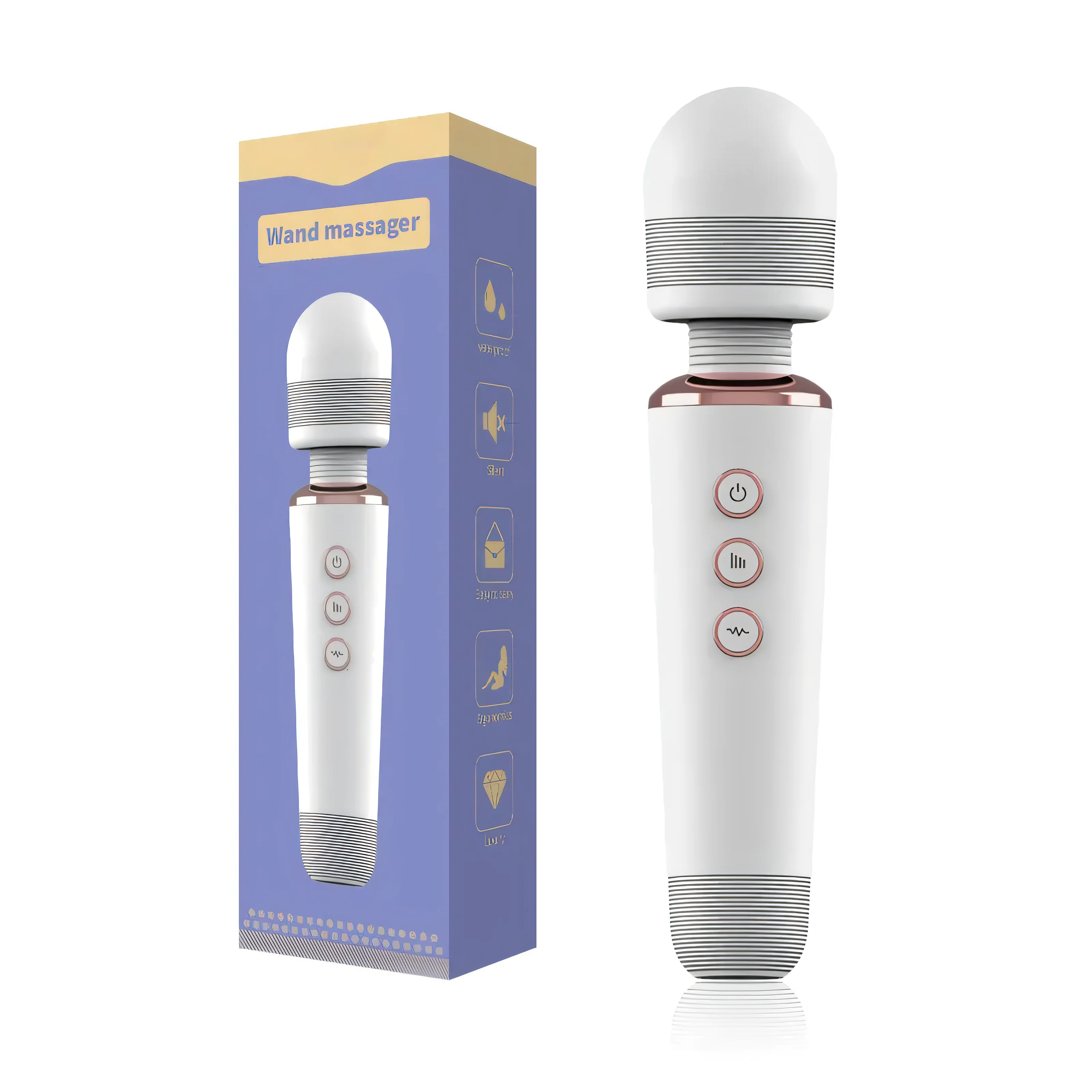 Therapeutic Rechargeable Wand Vibrator Massager ( A0458 )