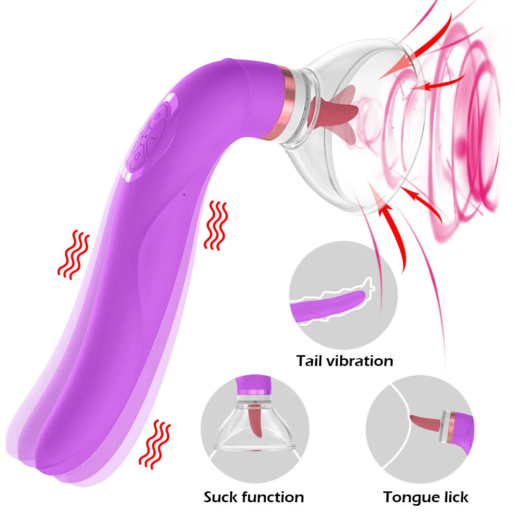 Female Clitoral Sucking Tongue Vibrator ( C0211 )