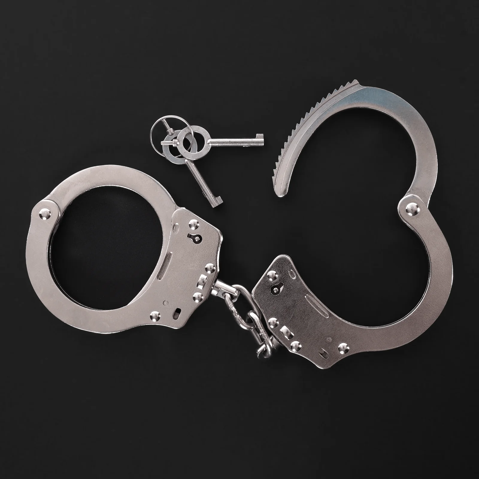 Seductive Steel Bondage Handcuffs - Adjustable Metal Restraints ( K0205 )