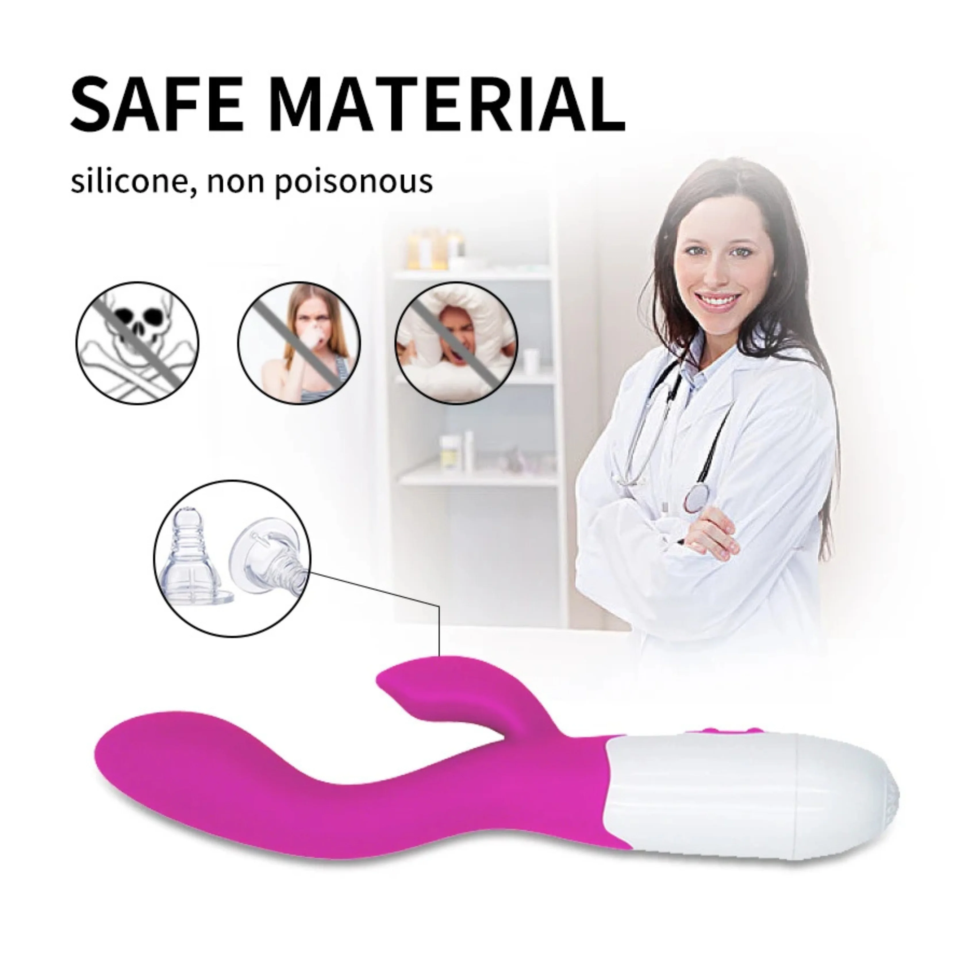 Double Spot Rabbit Vibrator ( B0214 )