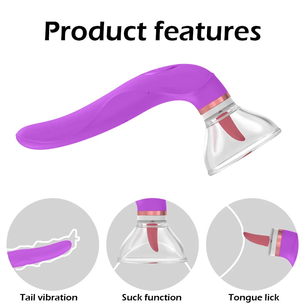Female Clitoral Sucking Tongue Vibrator ( C0211 )