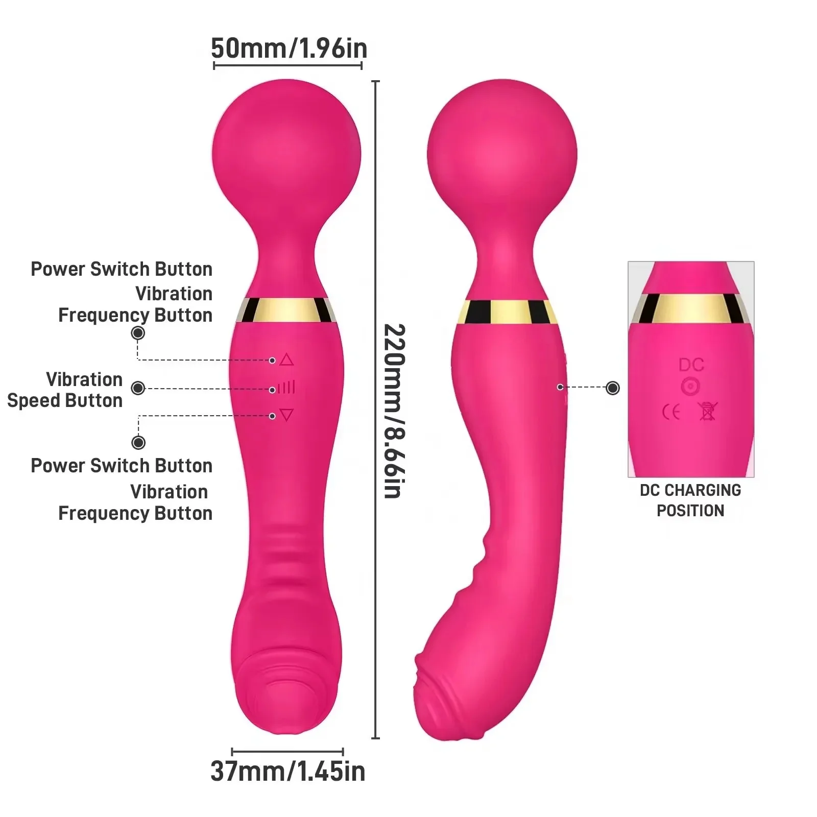 VibraFlex Wand Massage Stick Vibrator ( A0459 )