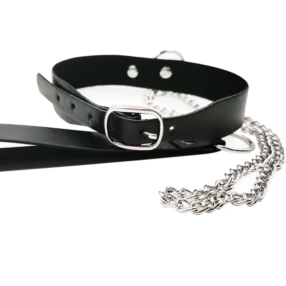 Neck Collar Bondage leash chain Restraint ( K0403 )