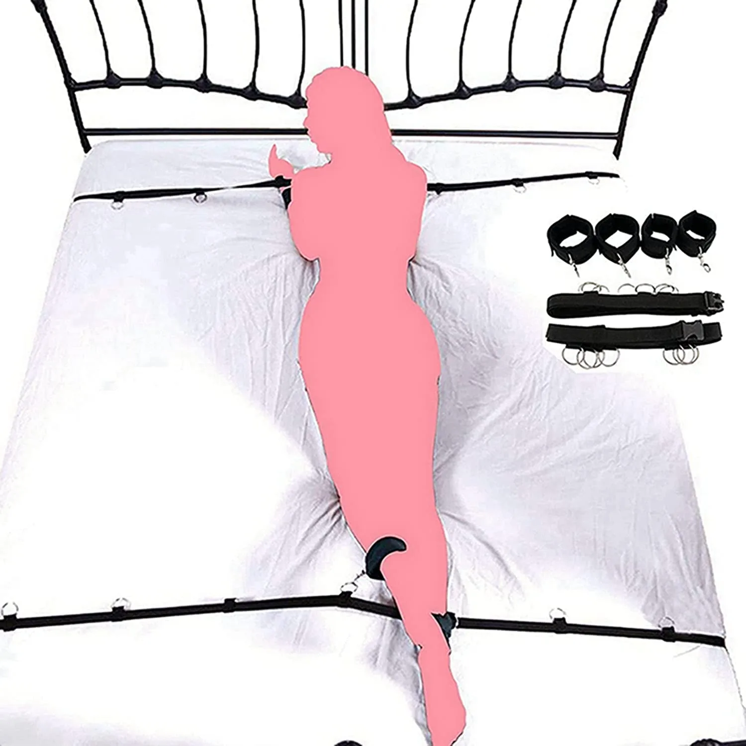 Bed Bondage Restraints BDSM Kit ( K0482 )