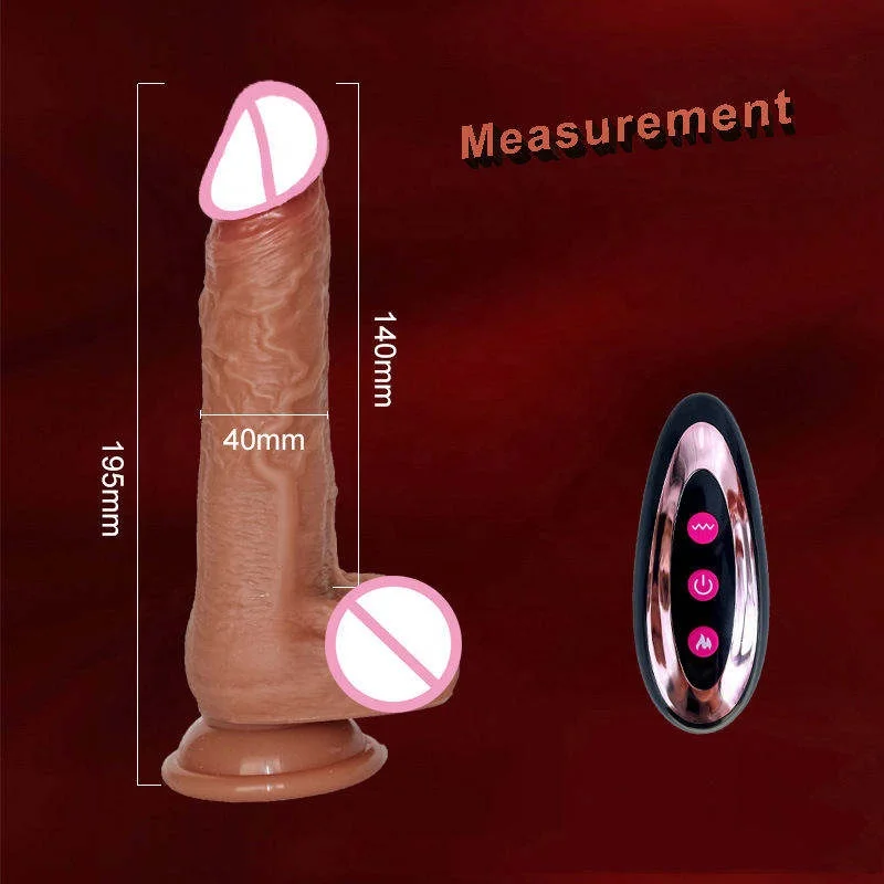 Realistic 5.5" Flesh Vibrating Dildo with Remote Control ( D0770 )