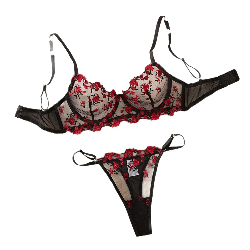 Sweetheart Lace Underwire Lingerie Set
