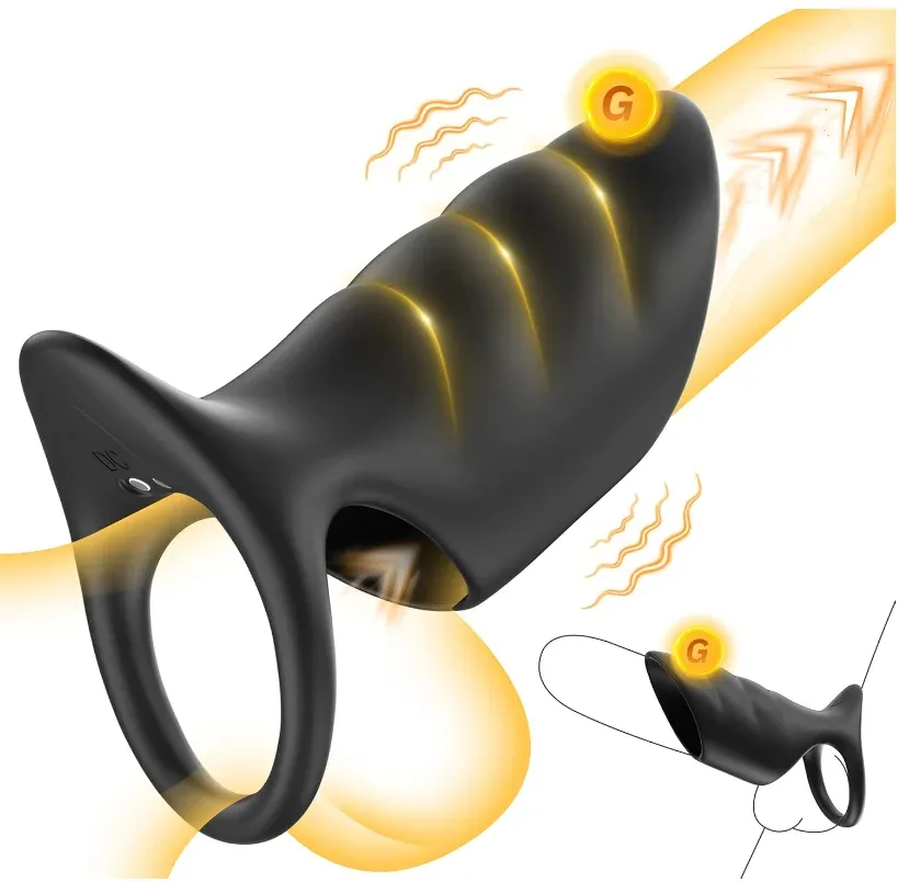 Vibrating Cock Ring - Controllable Enhancer Sleeve ( F0323 )