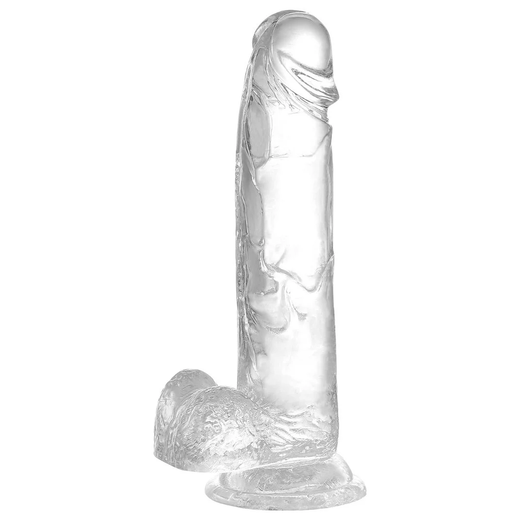 6 Inch Transparent Clear Dildo ( D0704 )