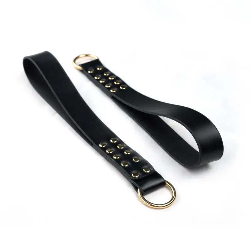 PU Leather BDSM Loop Whip – Black ( K0186 )