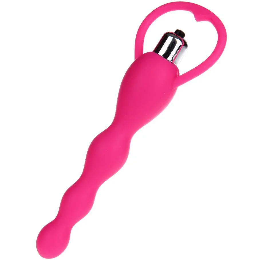 Beaded Anal Butt Plug Vibrator ( E0413 )