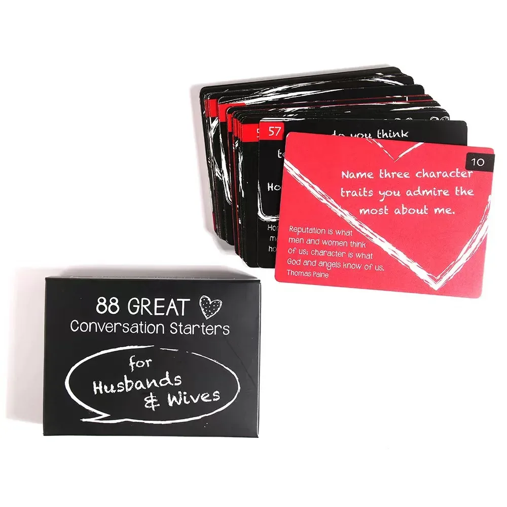 88 Great Conversation Starters Cards for Married Christian Couple ( K0918 )