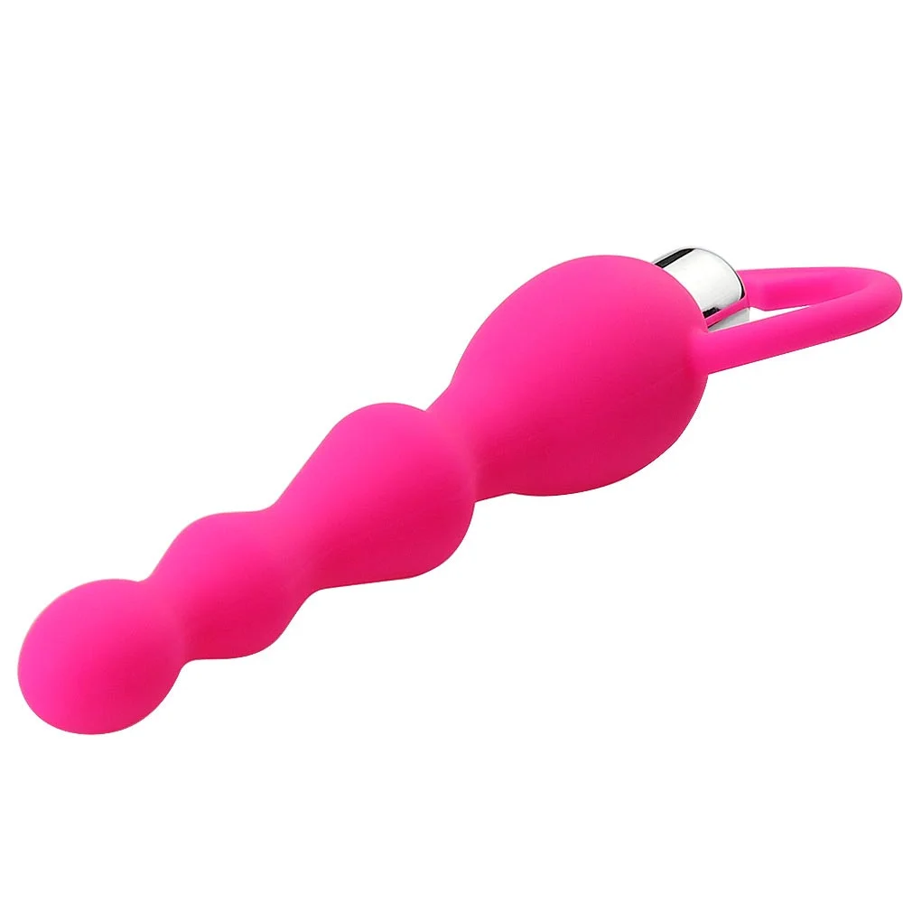 Beaded Anal Butt Plug Vibrator ( E0413 )