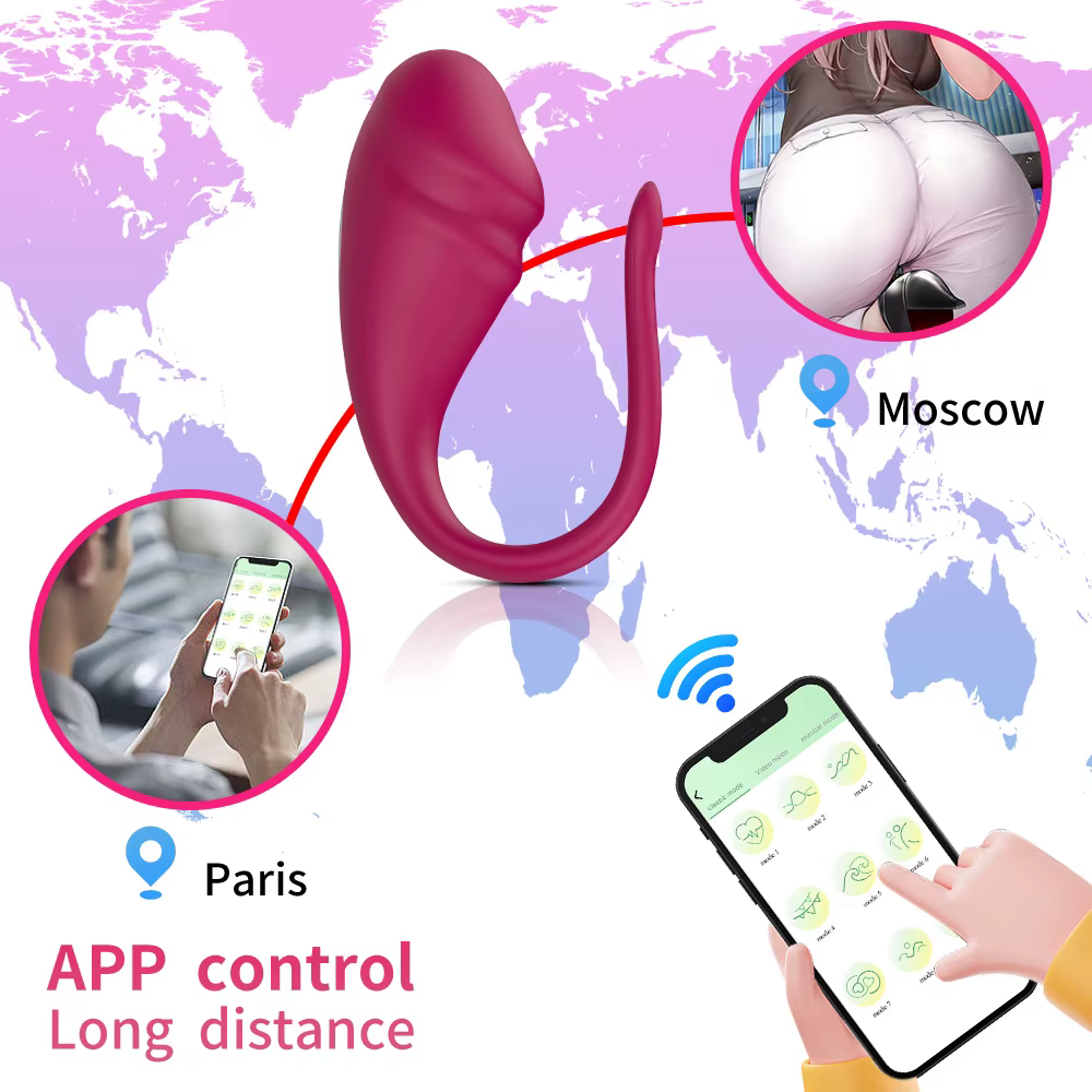 Smart App Control Love Egg Vibrator – USB Rechargeable Remote Massager ( C0304 )