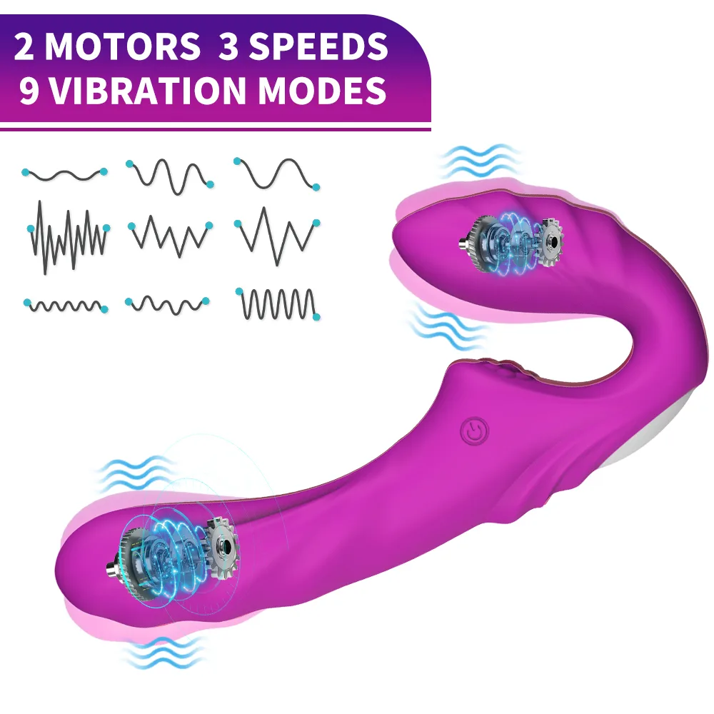 Double-P Strap-on Vibrator ( C0294 )