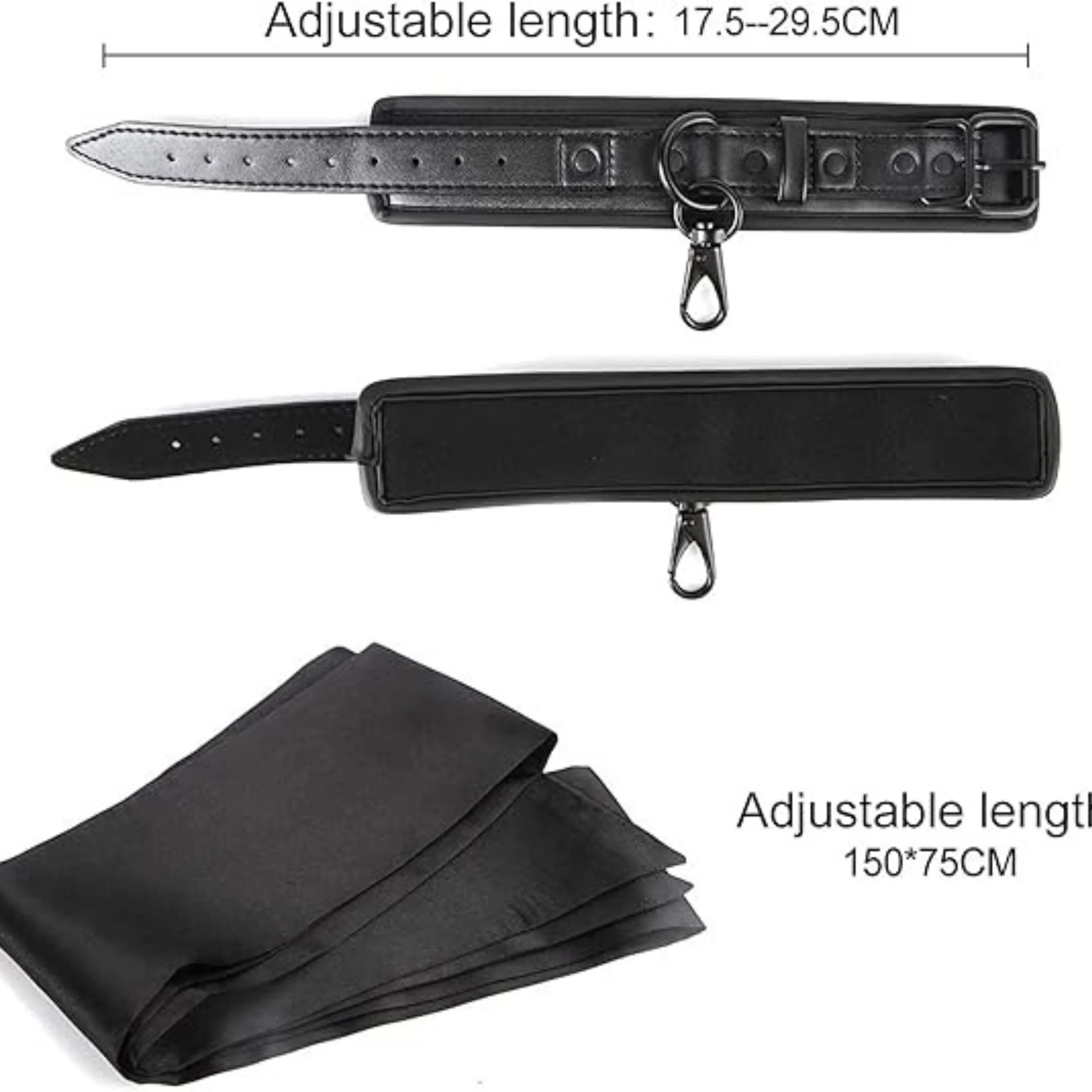 BDSM Handcuffs and Blindfold Set ( K0218 )