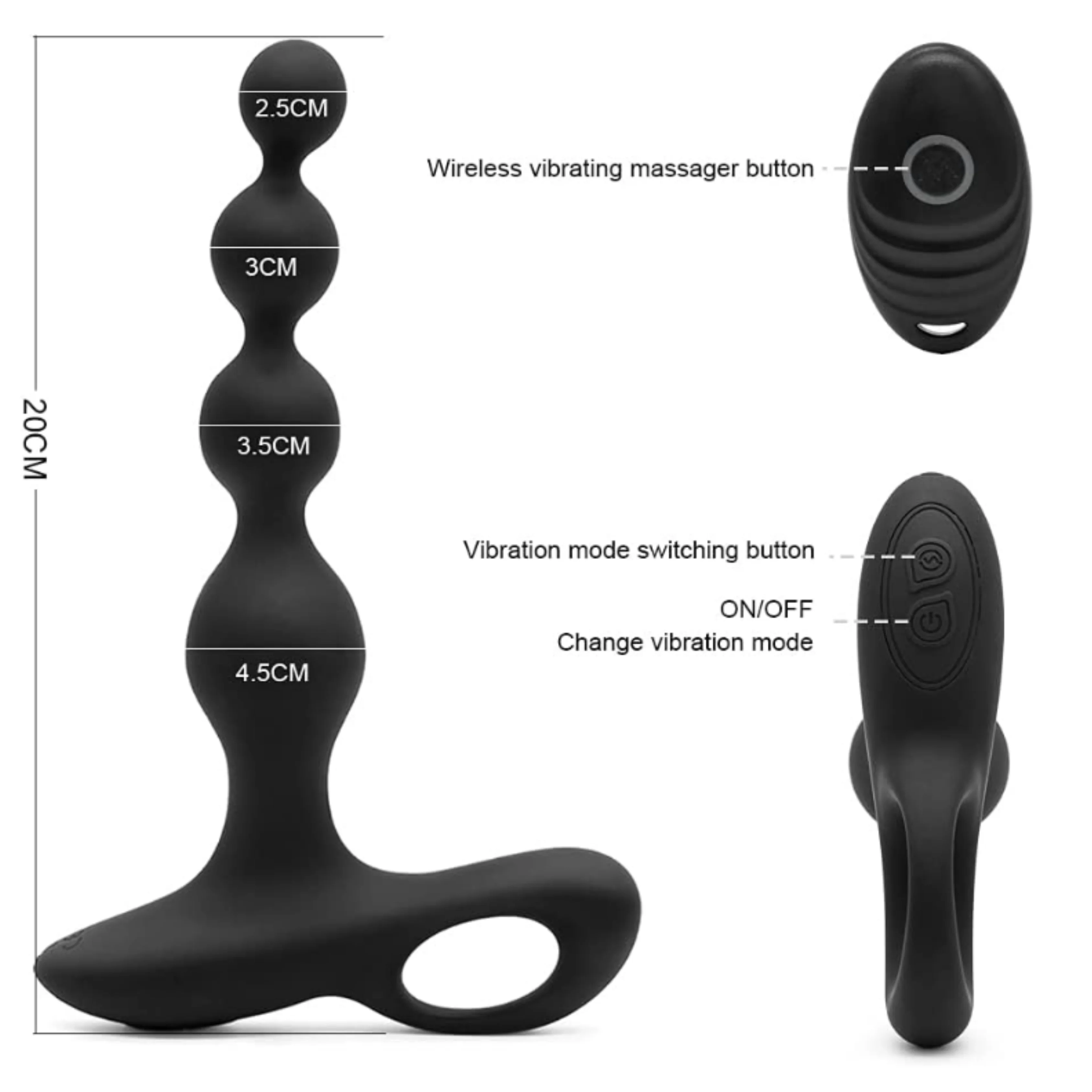 Remote Controlled Anal Vibrator ( E0905 )