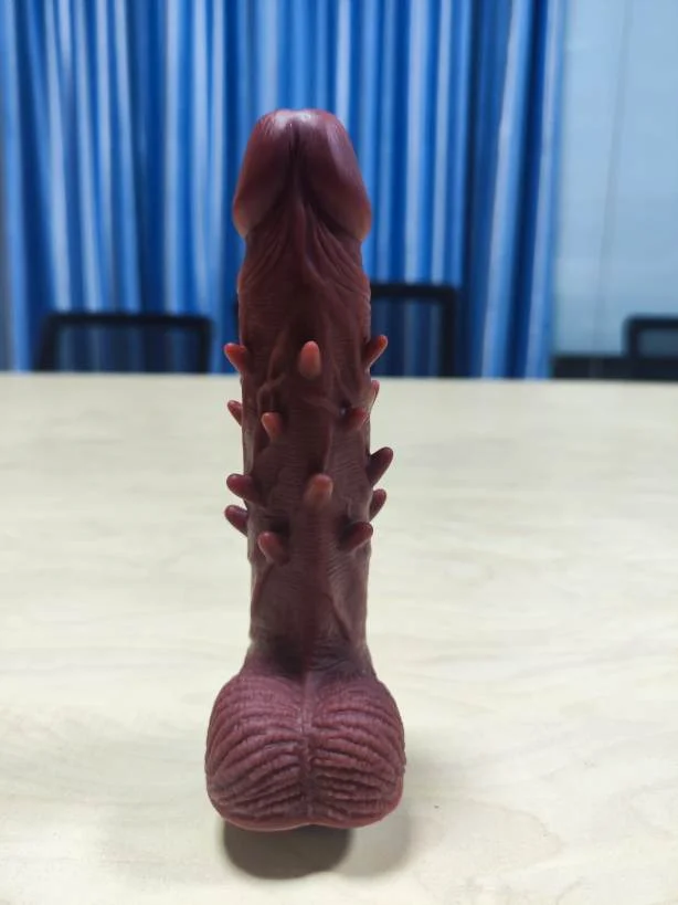 Flexible Soft silicone Spiked Dildo ( D0717 )