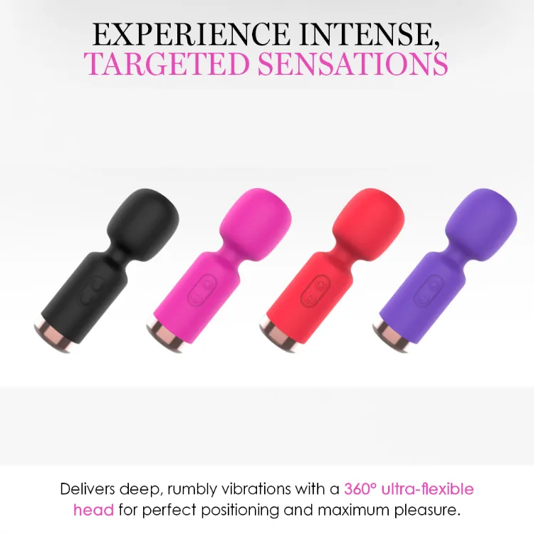Secret Orgasm Mini Wand Vibrator – Pocket Size Rechargeable Massager (A0303)